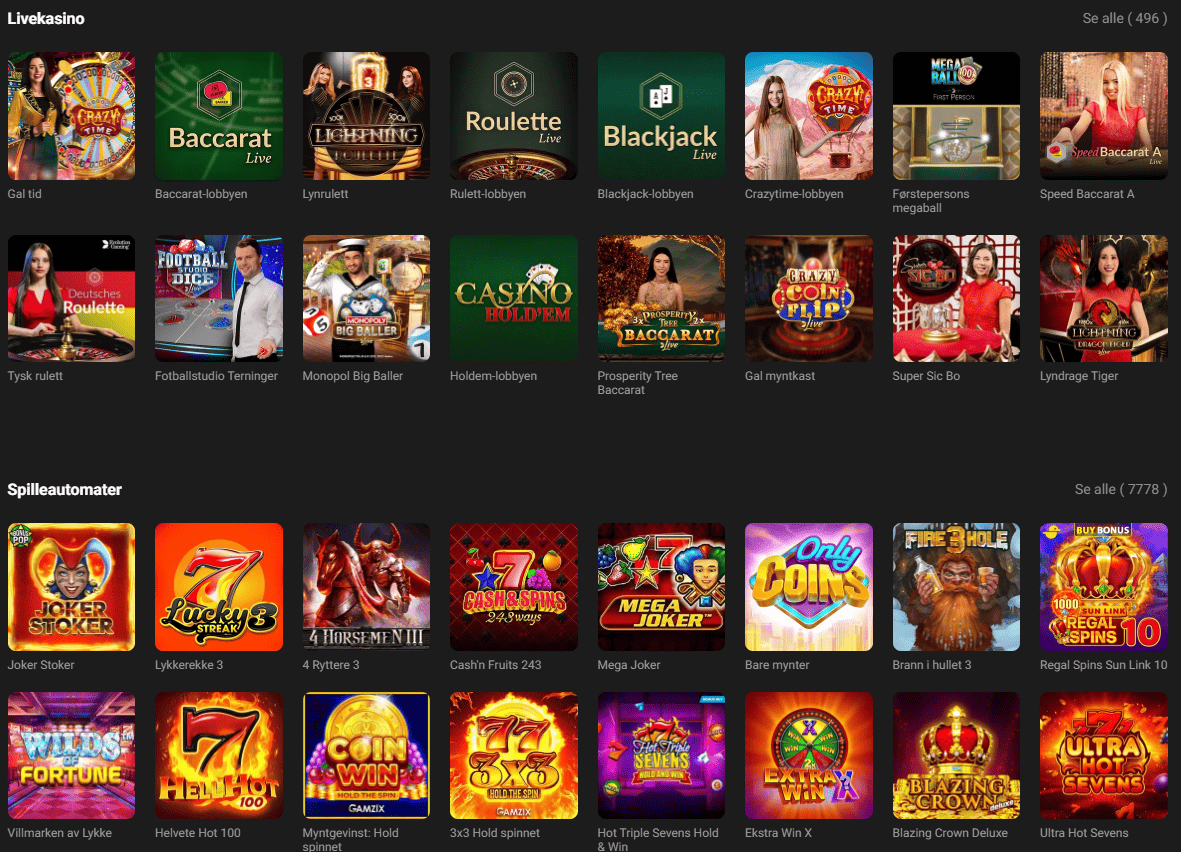GGBet casinospill